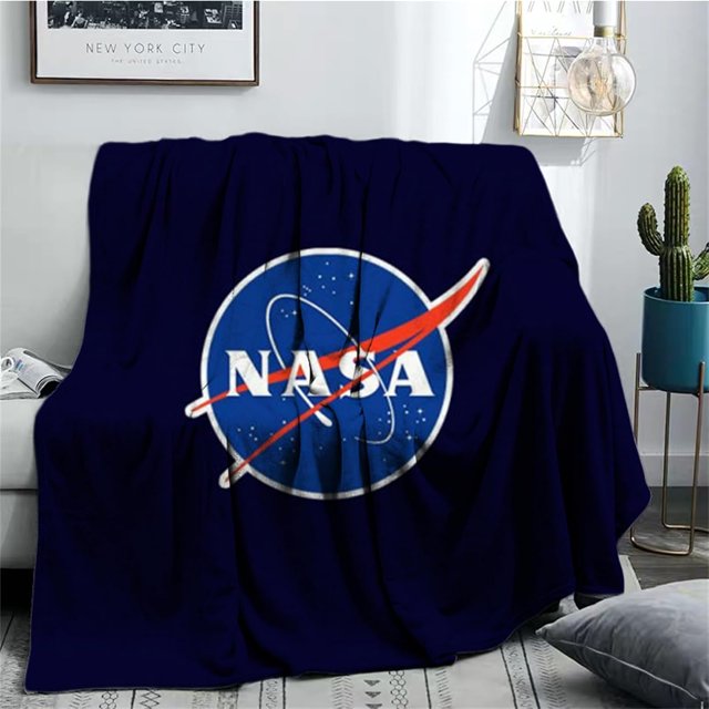 NASA Fuzzy Fluffy Throw Blanket-Warm Cozy Plush Bed Blanket Reversible Thick Blanket for Couch,Picnic