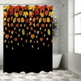 thumbnail image 4 of Fall Shower Curtain Maple Leaf Shower Curtains for Bathroom Give Thanks Black Bath Curtains Sets with Hooks for Autumn Thanksgiving Seasonal Bathroom Decor Polyester Fabric Waterproof 36 x 72 in, 4 of 6