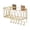 Gold,L, variant on Bathroom Shower Caddy, Wall Mounted Iron Basket Organizer With Diamond Pattern and Lower Hooks, Space Saving Storage Shelf for Toiletries Towels Sponges and Bath Accessories