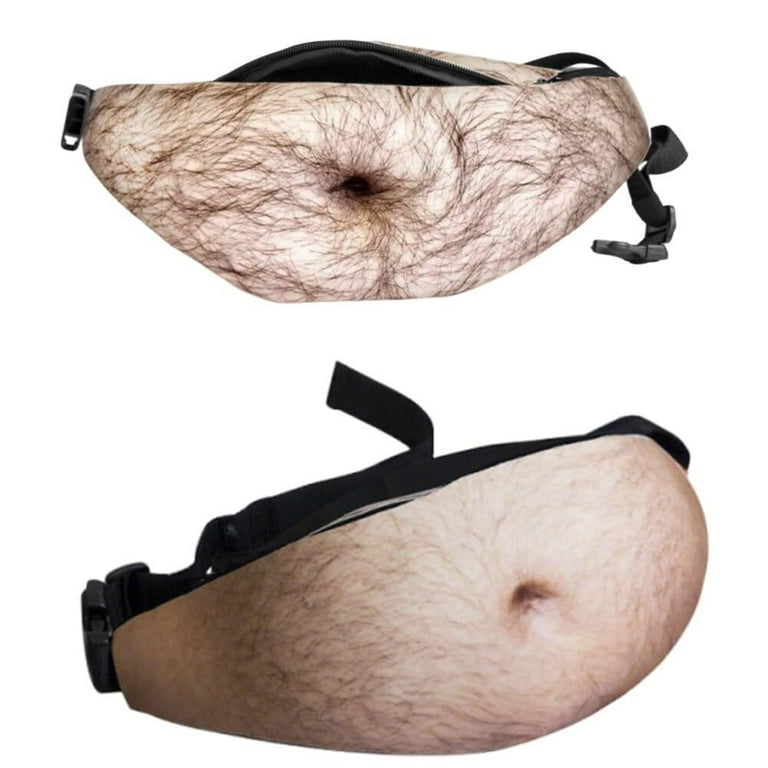 Waterproof Funny Beer Belly Fanny Pack Gag Gift for Men Women
