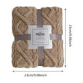 thumbnail image 2 of Fleece Throw Blanket for Couch, Velvet Thickened Jacquard Flannel Blanket Soft Touch Cozy Throw for All Season Home Decor (Ginger), 2 of 8