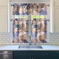 thumbnail image 3 of Kitchen Curtains 36 Inch Short - 3 Panel Set Pineapple Print, Rod Pocket Window Curtains 100% Polyester, Tropical Fruit Valance for Farmhouse, Cafe, Living Room, Bedroom, Easy Wash, 3 of 6