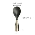 thumbnail image 2 of CTIRCHIU Cuillère à Riz Résistante à la Chaleur en Acier Inoxydable Outils de Cuisine Noir 1ensemble, 2 of 8