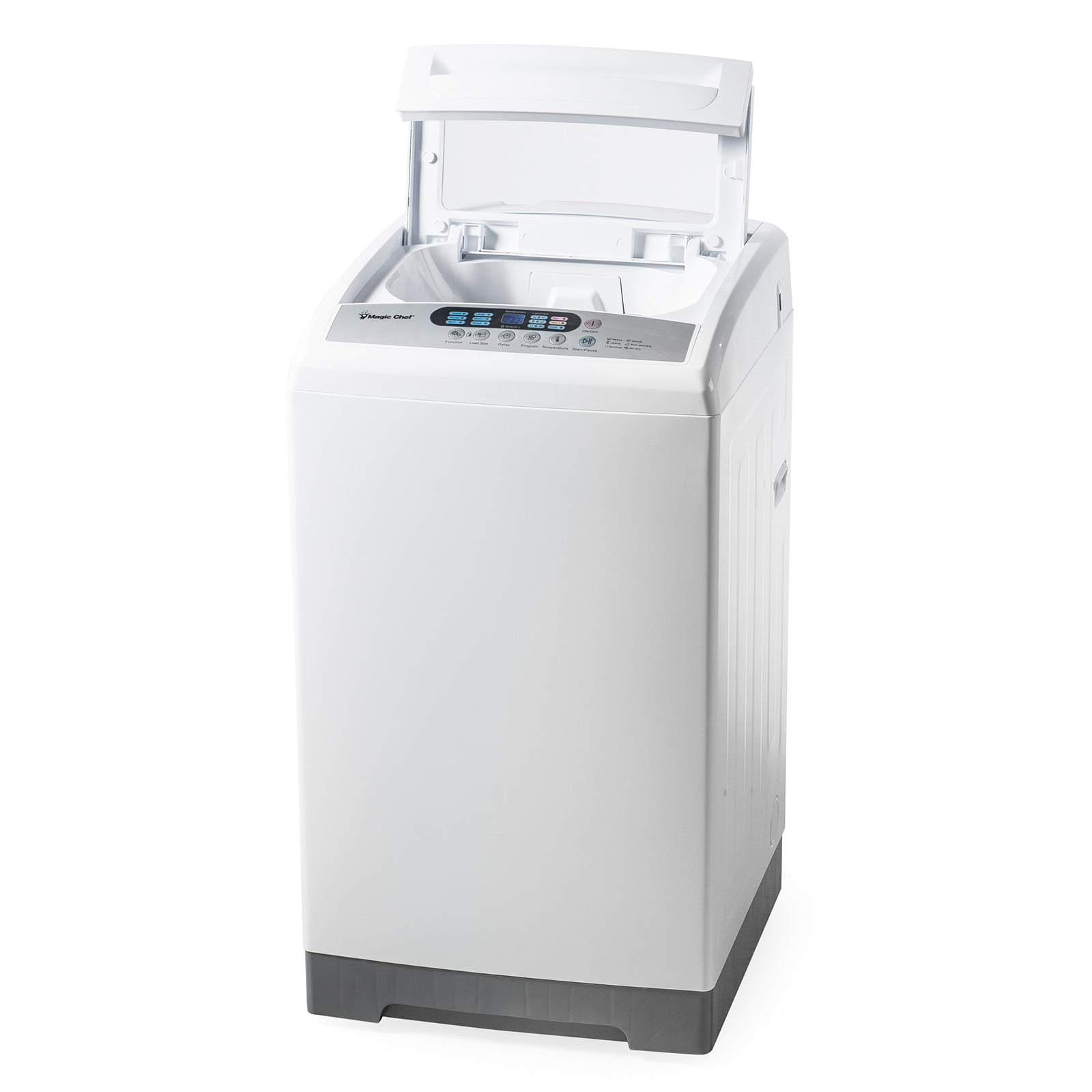 Ft MCSTCW16W4 Stainless Steel 1.6 Cu White Compact Top-Load Washer Magic Chef 