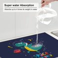 thumbnail image 6 of Easygdp Dinosau Space Explorer Microfiber Absorbent Dish Drying Pad,Kitchen Drying Mat,Can Be Hung, Strong Water Absorption Capacity,Quick Drying, 6 of 9
