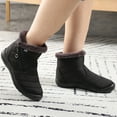 thumbnail image 6 of Women Winter Warm Ankle Snow Boots Slip-on Zip Waterproof Outdoor Walking Shoes, 6 of 8
