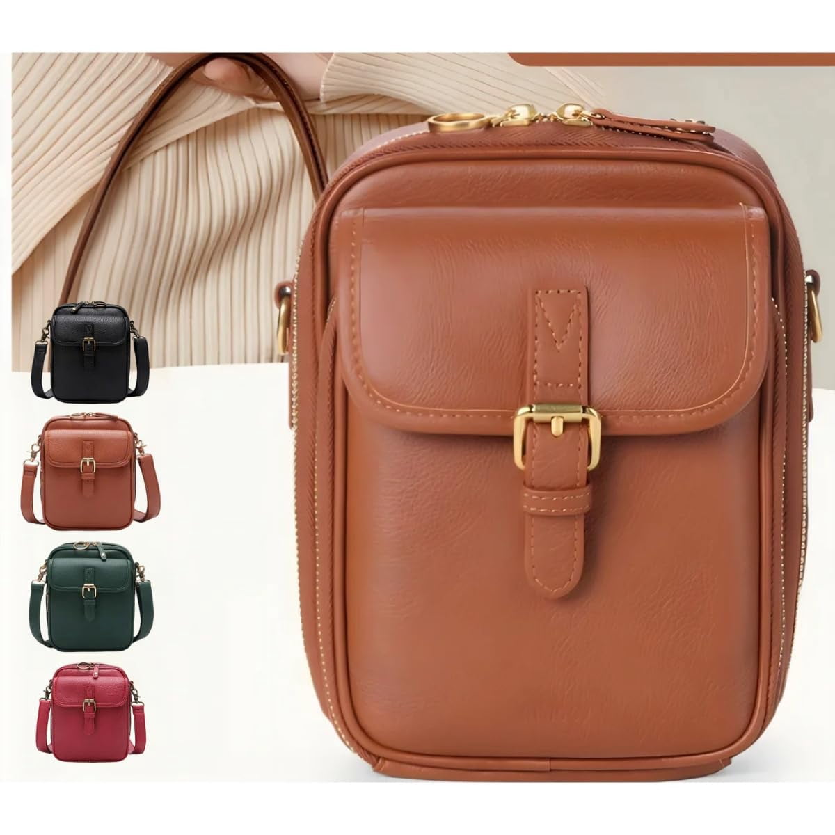 Phone Crossbody Bag, Anti Theft Crossbody Bag women, Strap Stylish Cell Phone Organizer for Daily Use Durable