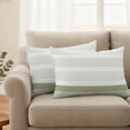 thumbnail image 3 of Outdoor Waterproof Pillow Covers Abstract Classic Stripes Decorative Throw Pillow Protectors,Pillowcase Cushion Cases for Patio Sofa Garden Couch,20x12in,Pack of 2, 3 of 13