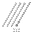thumbnail image 1 of Uxcell 4-Pack Tornillo de Cabeza Hexagonal con Tuercas, Arandelas Planas y de Bloqueo M5x100mm, 1 of 6