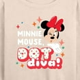 thumbnail image 3 of Mickey & Friends - Minnie Dot Diva - Women's Lightweight French Terry Long Sleeve Shirt, 3 of 5