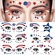thumbnail image 2 of Pegatinas faciales con temática del Día de la Independencia, pegatinas de fiesta pintadas de EE. UU., 10 unidades, 2 of 6