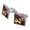 Silver, variant on Knight Warrior Dragonslayer Dragon Fantasy Square Cufflink Set - Silver or Gold
