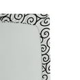 thumbnail image 2 of Ambesonne Shabby Flora Fitted Sheet, Curvy Spiral Branch, Queen Size, Black White, 2 of 2