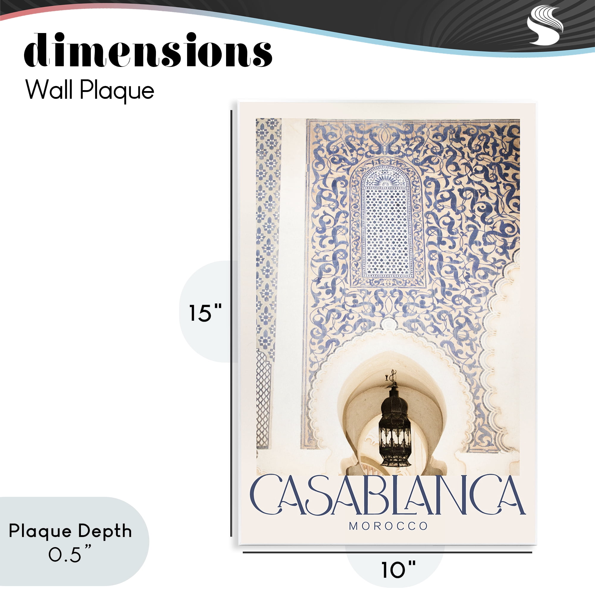 Stupell Industries Ornate Casablanca Architecture Wall Plaque Art, design by Emily Navas