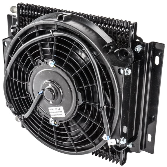 JEGS High-Performance Transmission Cooler with Fan [30,000 GVW]