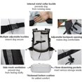 thumbnail image 3 of Mochila para perros, bolsa de viaje ajustable y de fácil ajuste para viajes, senderismo, acampada, para perros pequeños, medianos, gatos, cachorros (grande, blanco), 3 of 5