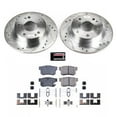 thumbnail image 3 of PowerStop Rear Z23 Evolution Sport Carbon-Fiber Ceramic Brake Pad and Drilled & Slotted Rotor Kit Fits: ACURA HONDA Select Models K2391, 3 of 10