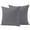 Grey, variant on 2 Pack Outdoor Waterproof Throw Pillow Covers,Pure Color Red Decorative Square Pillow Case Patio Pillowcases for Chair Couch Sofa 16x16in