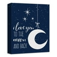 thumbnail image 2 of Creative Products I Love You To The Moon And Back 11x14 Canvas Wall Art, 2 of 5