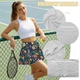 thumbnail image 6 of Xoenoiee Boho Flower Bird Print Women's Tennis Skirt Pleated Active Athletic Skort Lightweight Golf Skort for Running Training Sports, Size S, 6 of 7