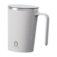 thumbnail image 2 of Taza de café, batidora de proteínas eléctrica, botella de 380 ml, carga USB, mezcla automática blanco, 2 of 9