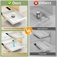 thumbnail image 3 of 2 Pack Expandable Pull Out Cabinet Organizer, AOKIWO Slide Out Drawers with Adhesive Nano Film for Kitchen Pantry Under Sink (White, 11.6''-17.5''), 3 of 10