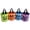 4pcs, variant on LED Light Halloween Candy Bags, Light Up Multipurpose Halloween Trick or Treat Bucket with Pumpkin Smile FaceReusable Candy Basket for Kids Halloween Party Favors Goodie Bags