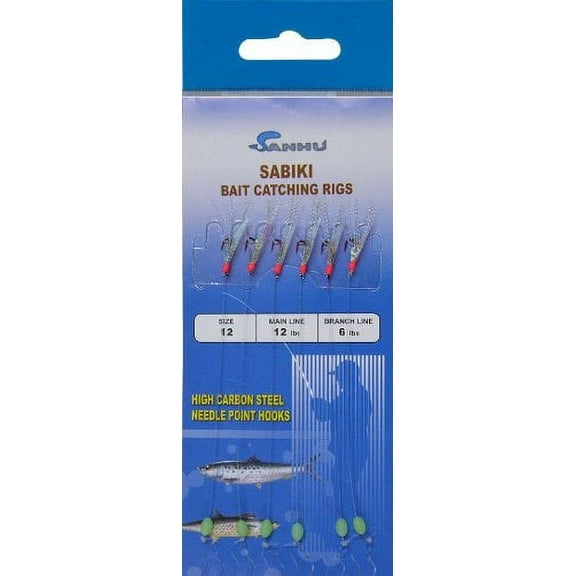 Sanhu Bait Rigs Red Hook #12, 10 packs