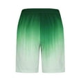 thumbnail image 4 of QATAINLAV Swim Trunk for Men Big and Tall Quick Dry Board Shorts Gradient Print Summer Beach Wear Casual Drawstring Elastic Waist Short Pants Green XXXL Fall Savings, 4 of 6