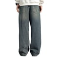 thumbnail image 3 of Mens Baggy Jeans Y2K Vintage Denim Pants Casual Loose Fit Hip Hop Trousers, 3 of 5