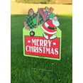 thumbnail image 2 of Golf Christmas Yard Sign with Metal H-Stand - 18" x 24" Yard Sign - 75002, 2 of 3