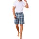 thumbnail image 2 of Pantalones Cortos de Pijama de Cuadros Casual de Verano para Hombre con Cintura Elástica INSPIRE CHIC 32 Azul Negro, 2 of 6