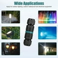thumbnail image 6 of 4PCS 2 Way 3 Pole Junction Box IP68 Outdoor Waterproof Electrical Cable Connector Ø5-12 mm, 6 of 7