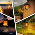 HOOYI 2 pack Outdoor Solar Candles Lights,Outdoor Waterproof,Hanging