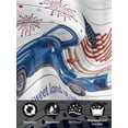 thumbnail image 7 of Independence Day Cloth Napkins Set of 6 Reusable Dinner Napkins, Blue Fireworks Flag Star Buffalo Plaid Cocktail Napkin Washable Table Napkins for Wedding/Holiday Party/Baby Shower 20"x20", 7 of 7