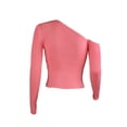 thumbnail image 5 of YueHuiYing Fashion Women Color Off Shoulder Long Sleeve Sweater Pullover Sweater Puff Blouse, 5 of 6