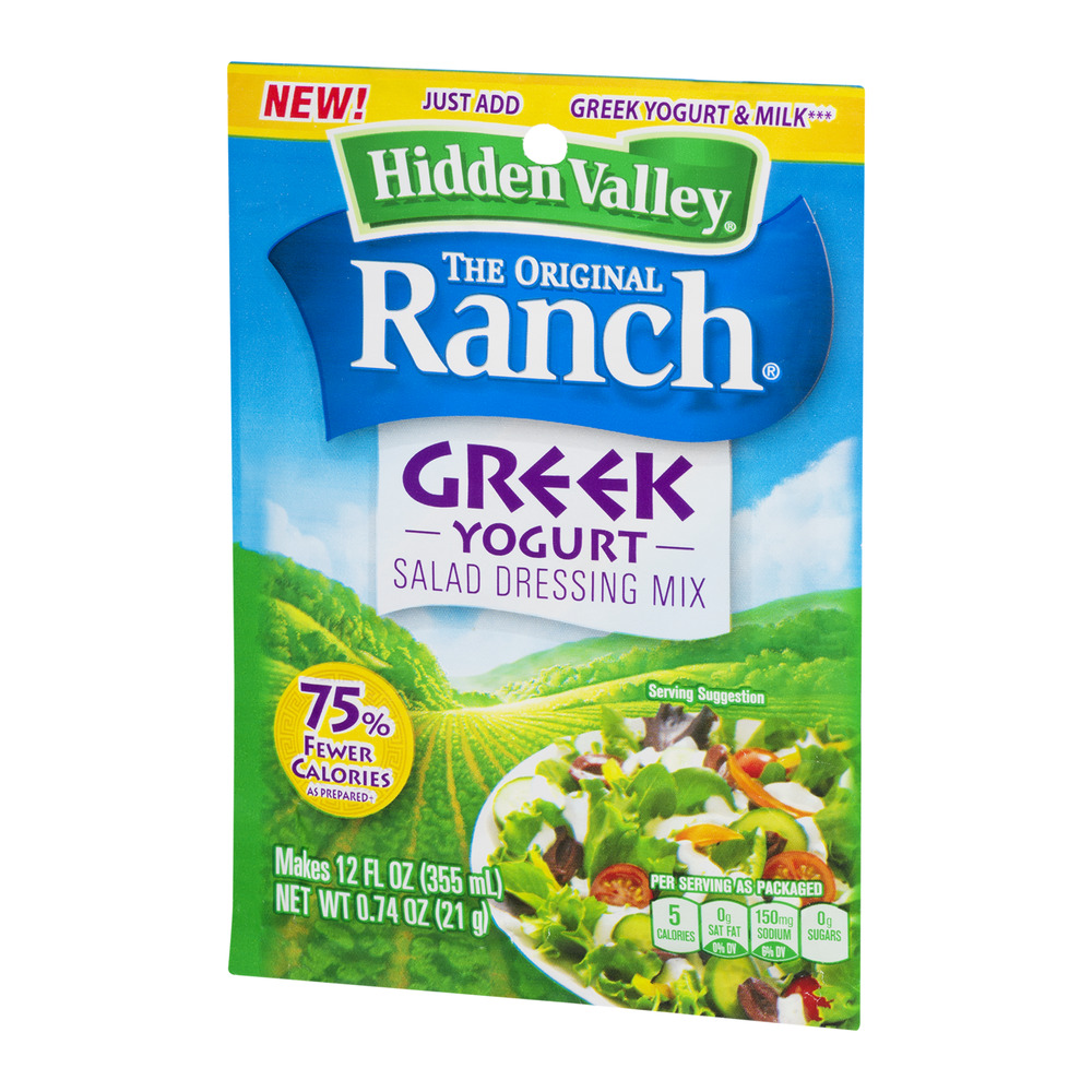 Hidden Valley Original Ranch Greek Yogurt Salad Dressing Mix, 0.74 oz - image 4 of 9