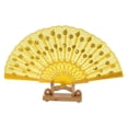 thumbnail image 3 of Abanicos de mano Salvador Ventilador de la mano Amarillo para Niñas Y Mujeres, 3 of 6