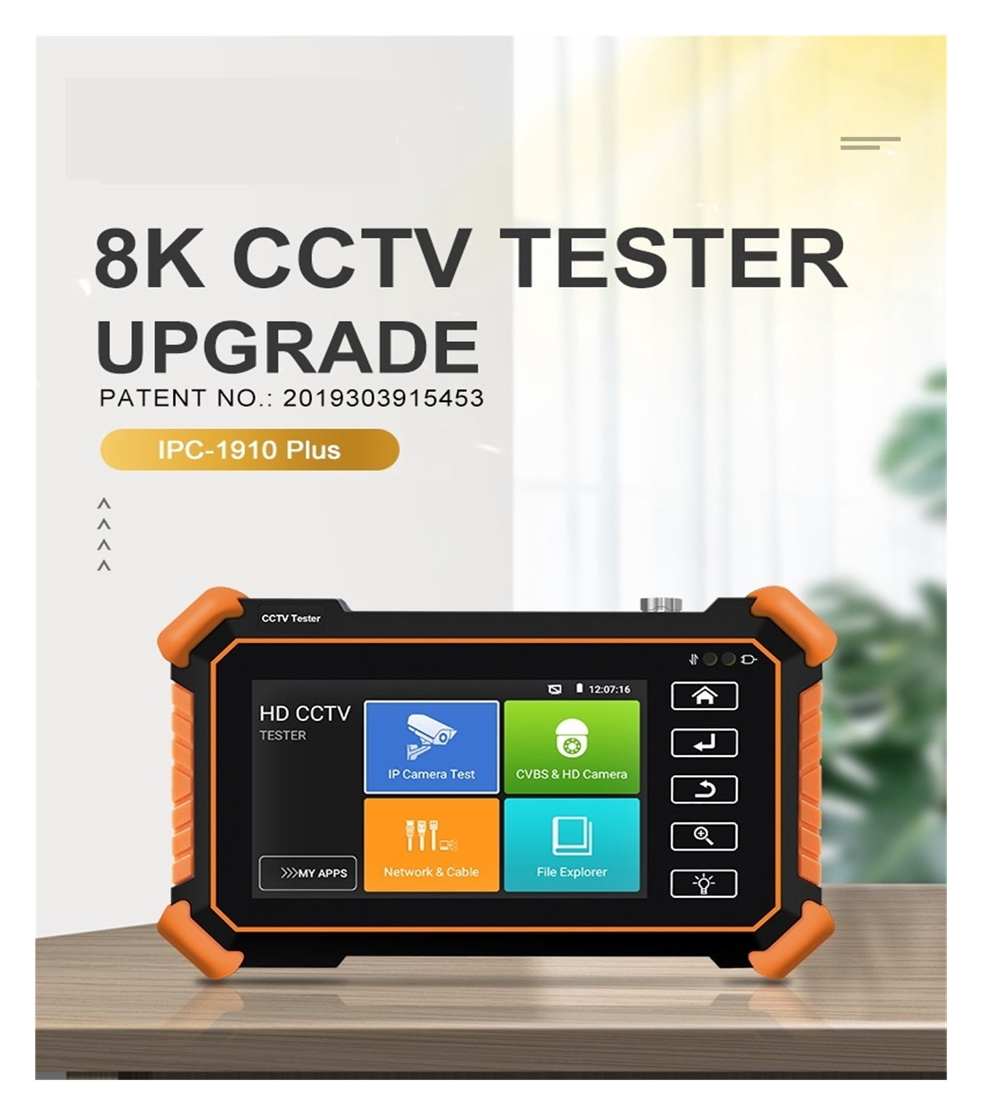 IPC Tester 8MP/AHD/CVI/TV/SDI Ipc 5200c Plus/IPC-5100 CCTV Tester With VGA 5.4in CCTV Monitor IP Camera Tester CFTV Tester