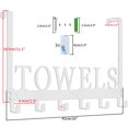 thumbnail image 3 of Toallero Kuhome Over The Door con 6 ganchos, acero blanco, 3 of 7