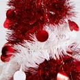 thumbnail image 4 of Nearly Natural 4ft. Pre-Lit Pop up Red & White Tinsel Christmas Tree with 50 Multicolored LED Lights, 4 of 10