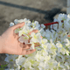 thumbnail image 4 of 5 Guirnalda De Glicinias Artificial Wisteria Follaje +bridas BLANCO VERDE, 4 of 5