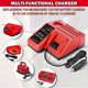 thumbnail image 3 of Auto Rápido Charger para Mil*wau*kee para M12 y para Batería M18, Vehículo Portátil de 12V Charger para 48-59-1812 48-11-2420 48-11-1815 48-11-1840 48-11-1841 48-11-1850, Enchufe de Encendedor de 12V, 3 of 10