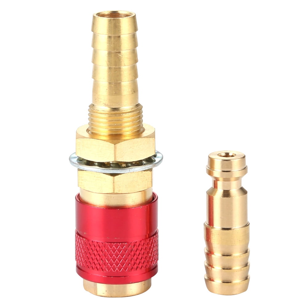 Quick Hose Connector Fitting Hose Connector Solid Brass Quick Connector Quick Connector Fitting Gas Adapter for MIG TIG Welder Torch yellow Quick Hose Connector Fitting Hose Connector Solid Brass Quick Connector Quick Connector Fitting Gas Adapter for MIG TIG Welder Torch yellow