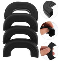 Supvox 4Pcs Black Silicone Pot Handle Sleeves Heat Resistant Lightweight Handle Covers