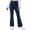 Navy, variant on Bixock Toddler Girls Leggings High Waist Flare Pants Kids Trousers Elastic Waist Solid Color Fleece Lined Side Pocket Slim Fall Winter Sport Casual Wear Size 14-15Years