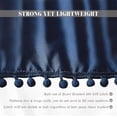 thumbnail image 7 of Elegant Comfort 1-Piece Ella Collection Pom-Pom Bed Skirt 16inch Drop, 1500 Series, Wrap Around Elastic for Easy Application, Wrinkle Resistant, Queen/King, Luxe Navy Blue, 7 of 7