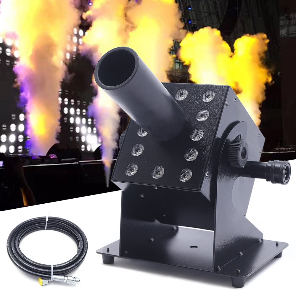 LED CO2 Cannon Machine 250W Party DMX Control CO2 Jet RGB Co2 Cryo With 5m Hose