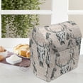 thumbnail image 3 of Tribal Stand Mixer Cover, Detailed Deer Skull Feathers on a Background of Prehistoric Motifs, Kitchen Appliance Organizer Bag Cover with Pockets, 5 Quarts, Blush Dark Grey, by Ambesonne, 3 of 4