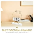 thumbnail image 3 of SOPOTUTU Assorted Color Wood Block Perpetual Calendar for Desk with Builtin Soft Light, 3 of 8